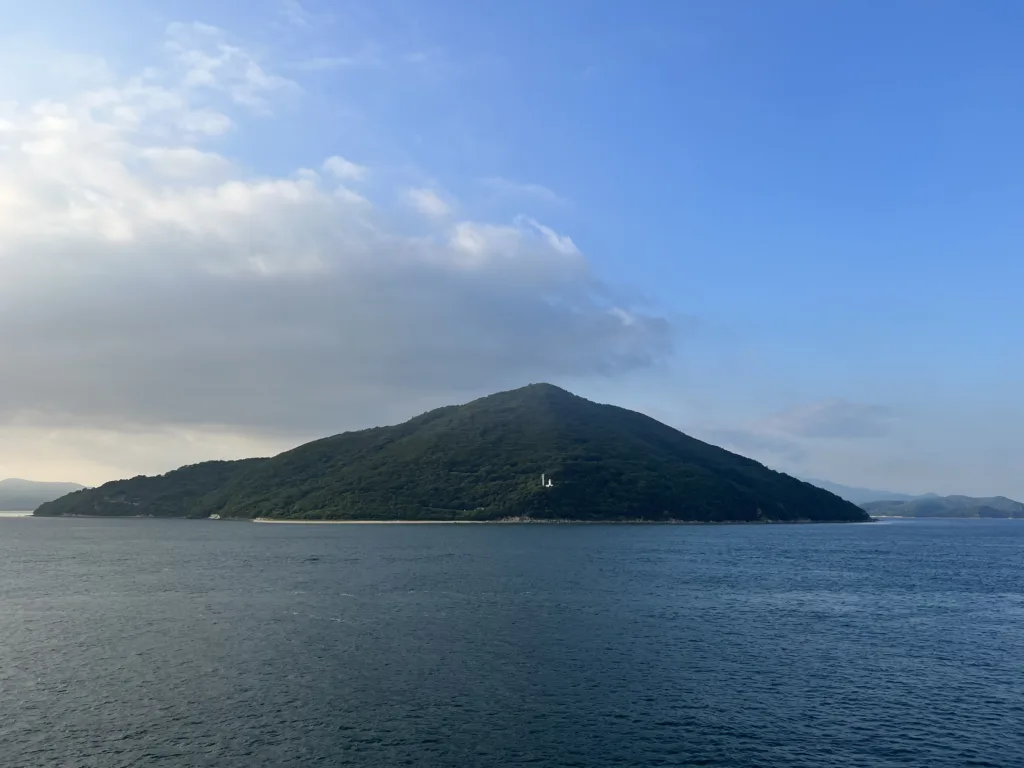 ferry with an onsen